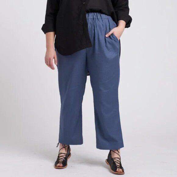 Universal Standard Iris Linen Blend Pull On Pants -NWT - Picture 1 of 7